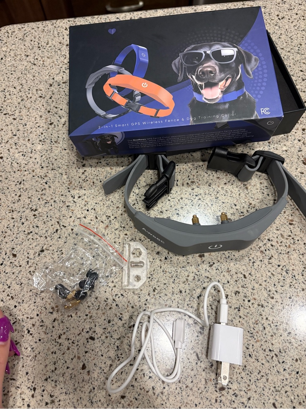 Aweec GPS Wireless Dog Fence and Training Collar in Orange